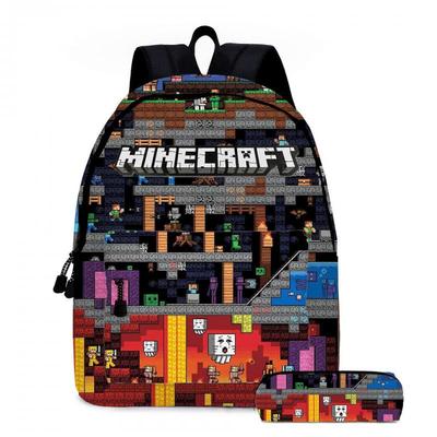 Roblox Backpack Primary and Secondary School Students School Bag Children's Backpack Anime Cartoon Backpack Lunch Bag Pencil Bag - 9 NMAOV