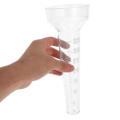 HANABASS Rain Gauge, Rain Gauge Tube, Measurement Test Tube, Easy to Read, 35mm, for Outdoor Garden Use