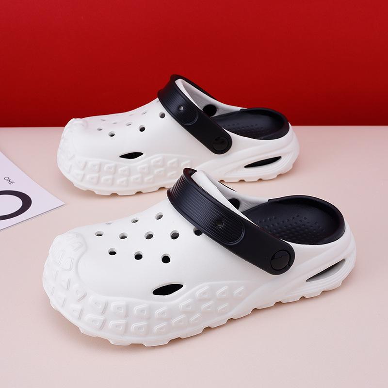 Cave Shoes Men's and Women's Korean Version of Trendy Beach Shoes New Summer Garden Shoes Slippers Men's Bag Head Children's Beach Sandals