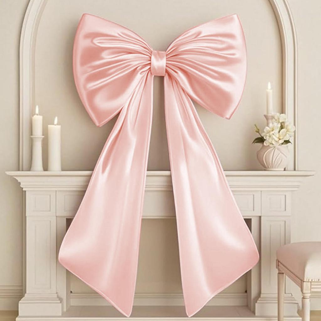 Oversized Bow Ribbon for Backdrop Birthday Party Room Wall Decor Giant Ribbon Tie Hanging Gift Coquette Wall Decor Bowknot