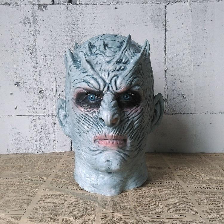 Game of Thrones cosplay Alien Night King Headgear Halloween Horror Haunted House Props Latex Mask
