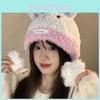 Rabbit Ear Cute Winter Hat For Women Hand Knitted Warm And Chic Accessory Cozy