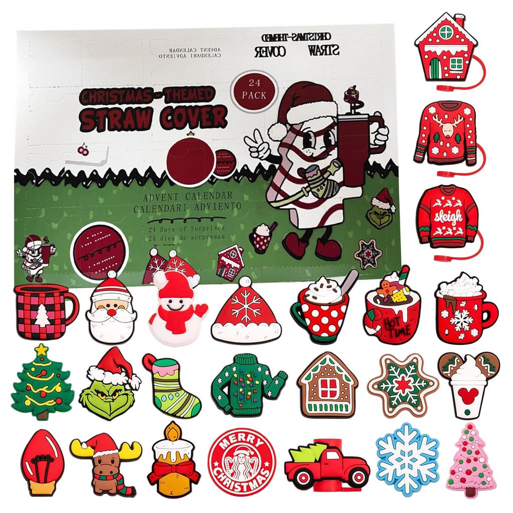 Christmas Advent Calendar Contains 24 Gifts, Christmas Cute Figures Doll Advent Calendar