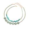 European and American irregular gravel necklace, double-layer stacking, high-end sense, exquisite and exaggerated design, collarbone chain, neck chain