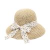 Wide Brim Straw Hat Polka Dot Sunshade Hat Fashion Sunscreen Hat  Seaside Beach