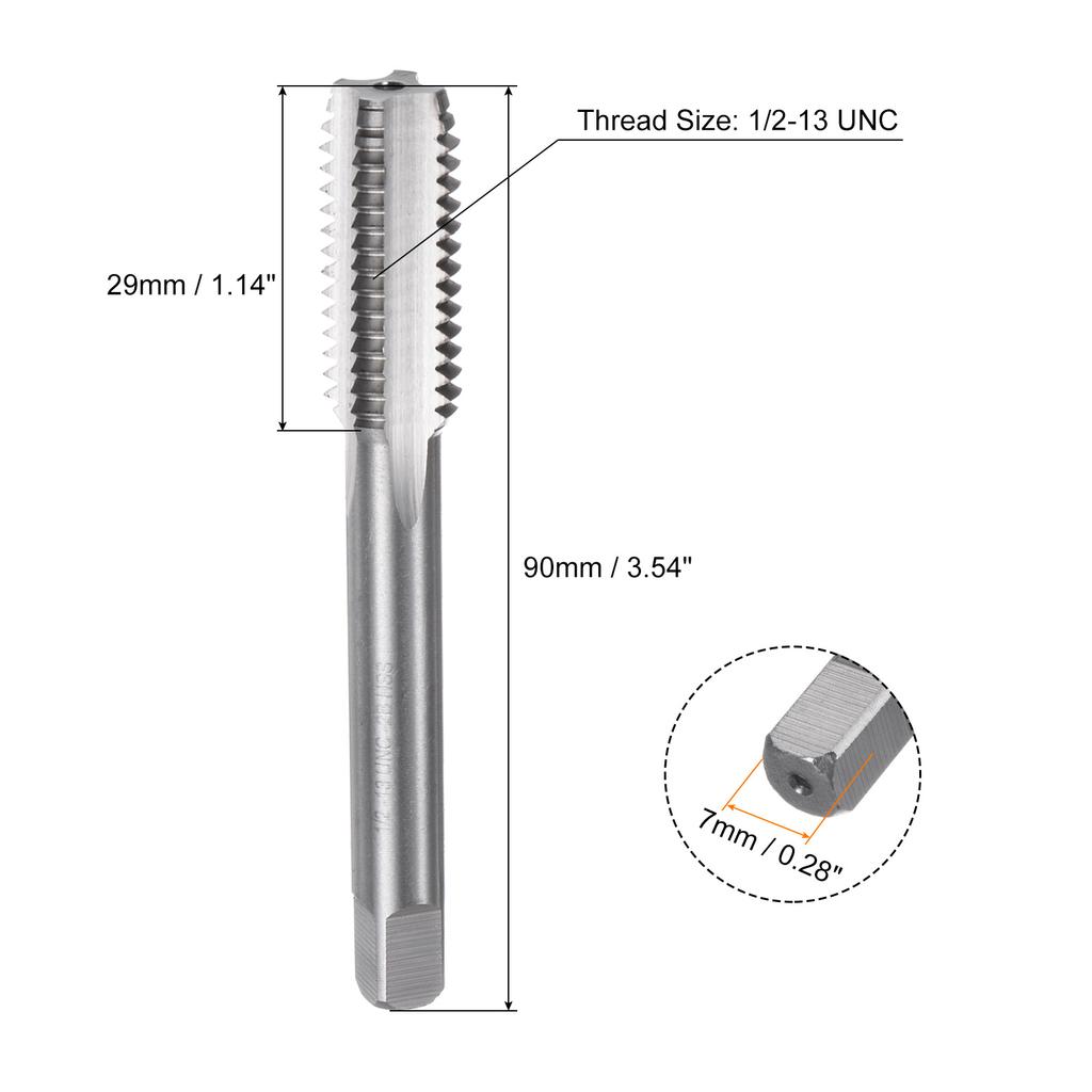 3pcs Thread Tap HSS 6542 Hand Tap Set Taper/Plug/Bottom Thread Screw Taps Tapping Tools 1/4-20 1/2-13 UNC M3 M4 M5 M6 M8 M10 M12