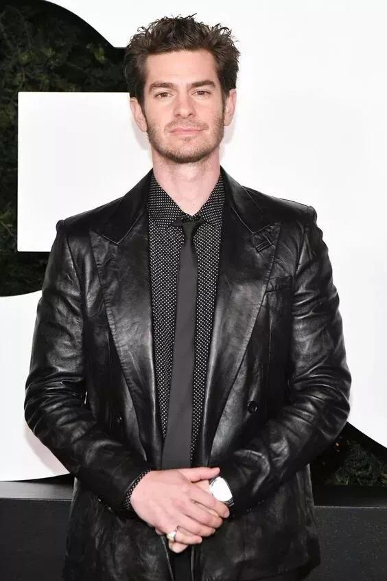 

Genuine Formal Men Business New Black Handmade Lambskin Leather Stylish Blazer 3XL чорний