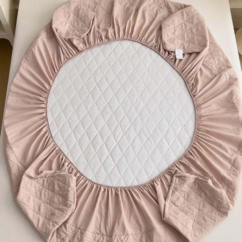 Multi-specification Rhombus Grid Bed Sheet Skin Friendly Brushed Cotton Clip Waterproof Bedsheet Sweat Absorbing and Breathable Mattress Cover