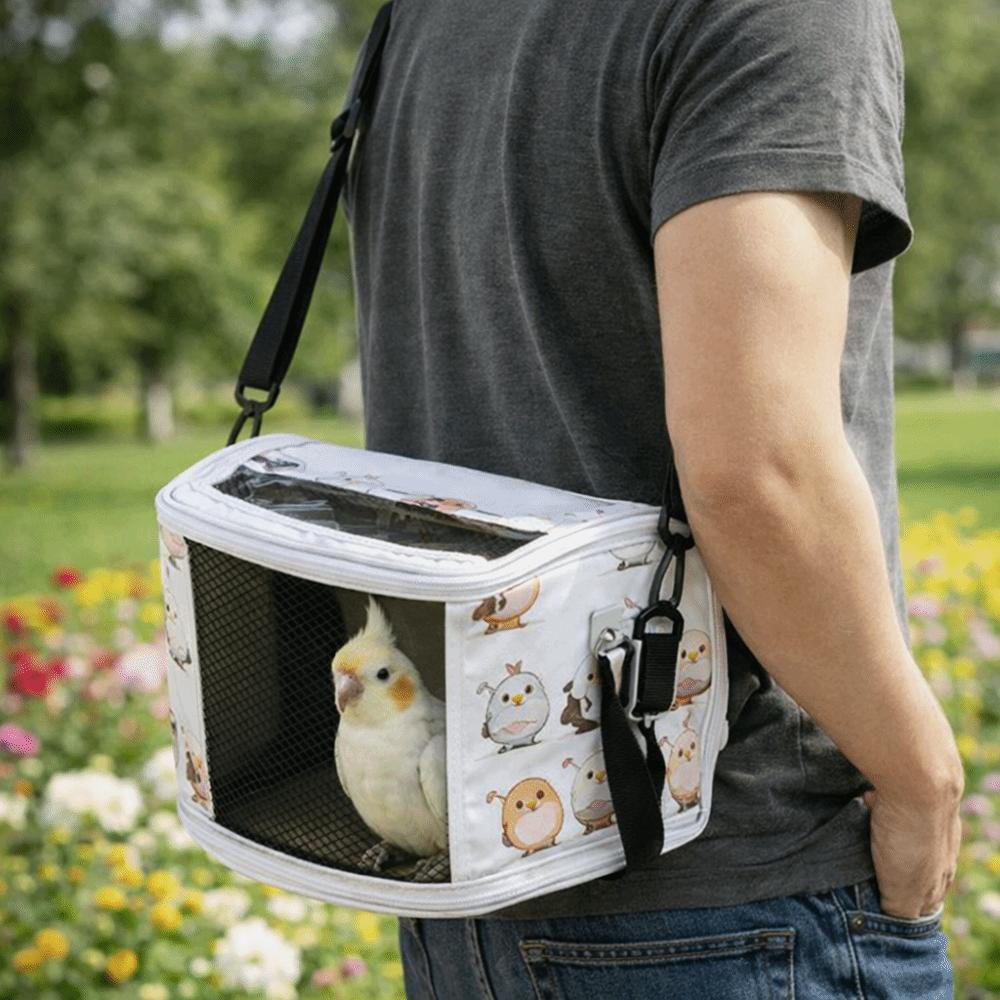 Large Space Parrot Outdoor Bag Adjustable Straps Bird Outing Cage Bird Carry Bag Pet Outing