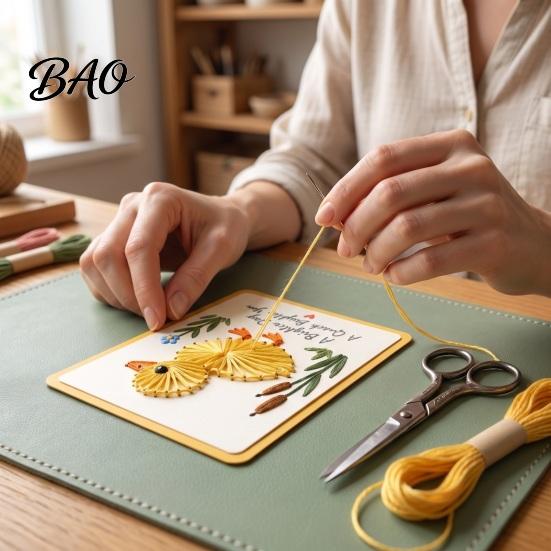 Needle And Thread Crafts Garden Animal Stitching Card Kit, DIY Stitch by Family Crafting Kits Hand, Embroidery Greeting Kit for Adults Beginners