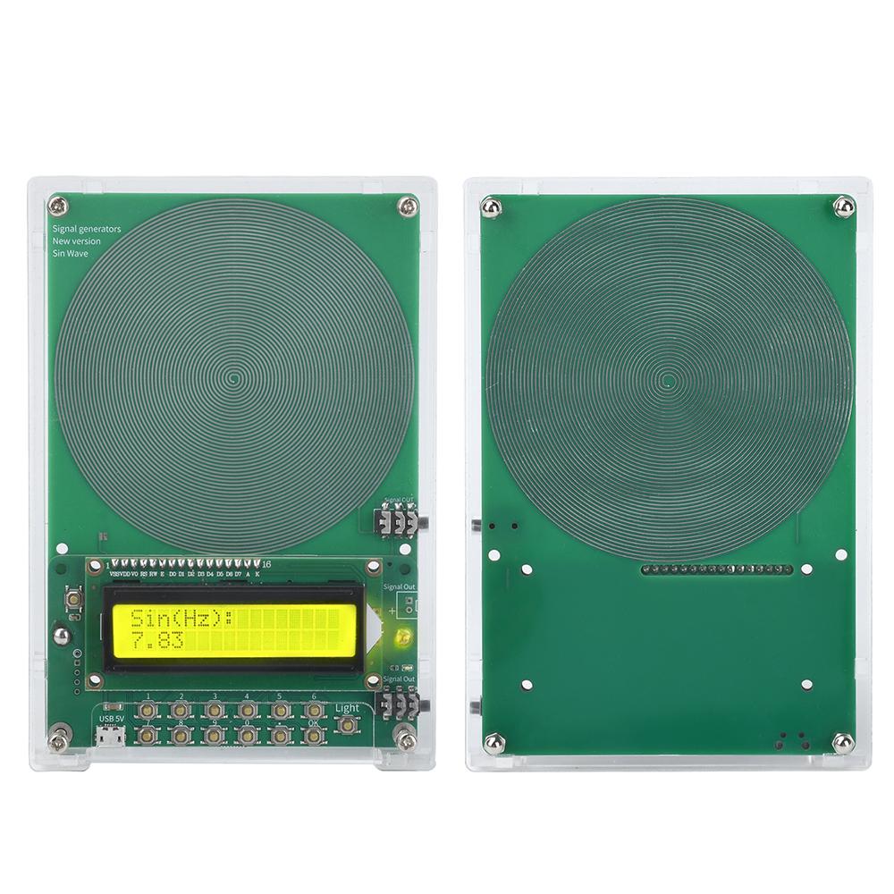 DC5V 0.1–99999Hz Adjustable Frequency Schumann Wave Sine Wave Signal Generator External Antenna Board Compatible Micro USB port