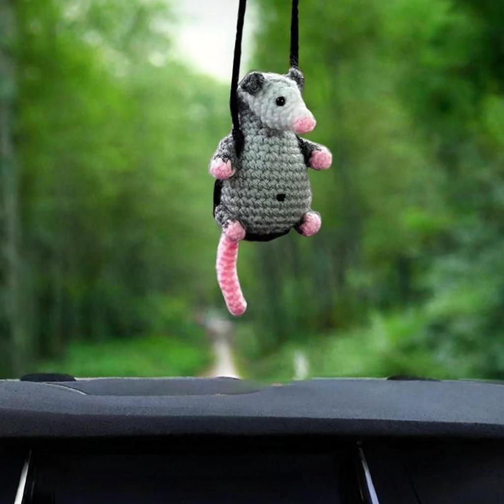Car Mouse Pendant Auto Rearview Mirror Decorative Birthday Gift Funny Hanging Ornament for