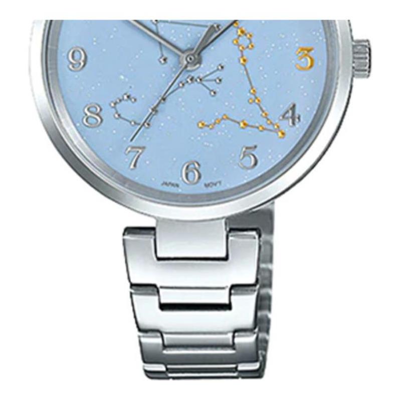 Casio Leo Zodiac Pattern Quartz Movement Japanese and Korean Watch Women's Watch Blue Dial LTP-E05D-2A
