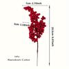 24PCS Festive red artificial fruit branches for Christmas tree decoration, DIY crafts, weddings and home decoration