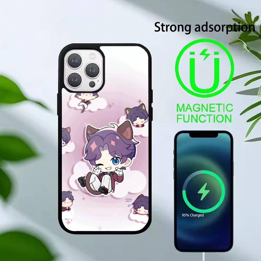 

L-Love And Deepspace Phone Case For iPhone 17,16,15,14,13,Pro,Max,Plus,Magnetic For Magsafe Wireless Charging iPhone13PROMAX