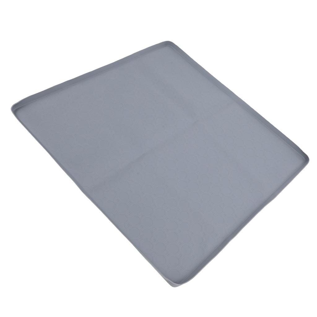 Antislip siliconen lekbak voor koelkast met opstaande rand, geschikt voor wasmachines, voerbakken voor huisdieren en vaatwassers.