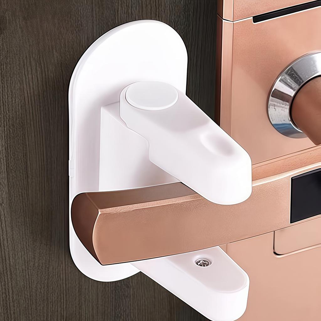No punching Universal Door Lever Lock Child Baby Safety Lock Rotation Professional Door Adhesive Security Latch Multi-functional