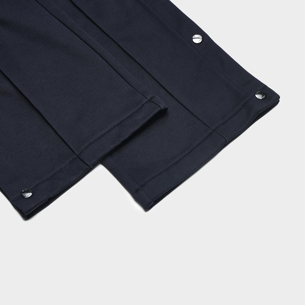 FILA Archive Solid Color Button Straight Knit Casual Pants Women bottoms Legendary-Blue F11W349614F-NV