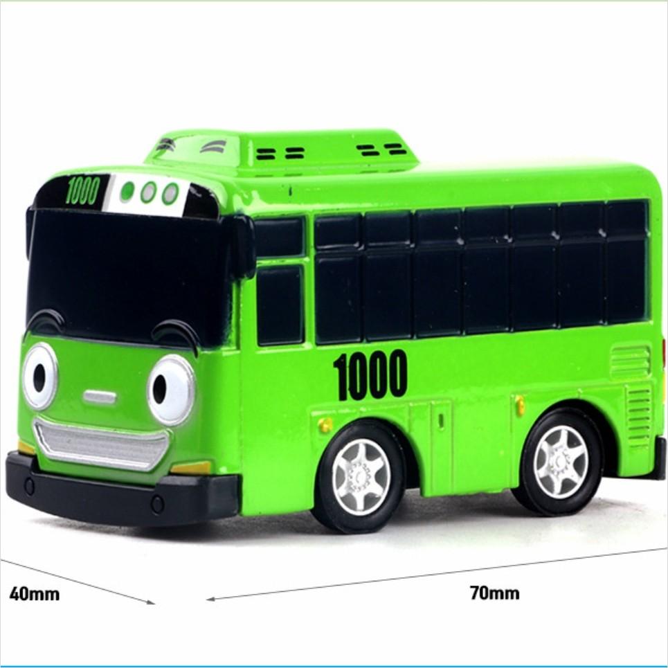 Tayo malý autobus 4-dielna sada kovových odliatkov miniaut (Funkcia na spätné natiahnutie), kórejské hračky