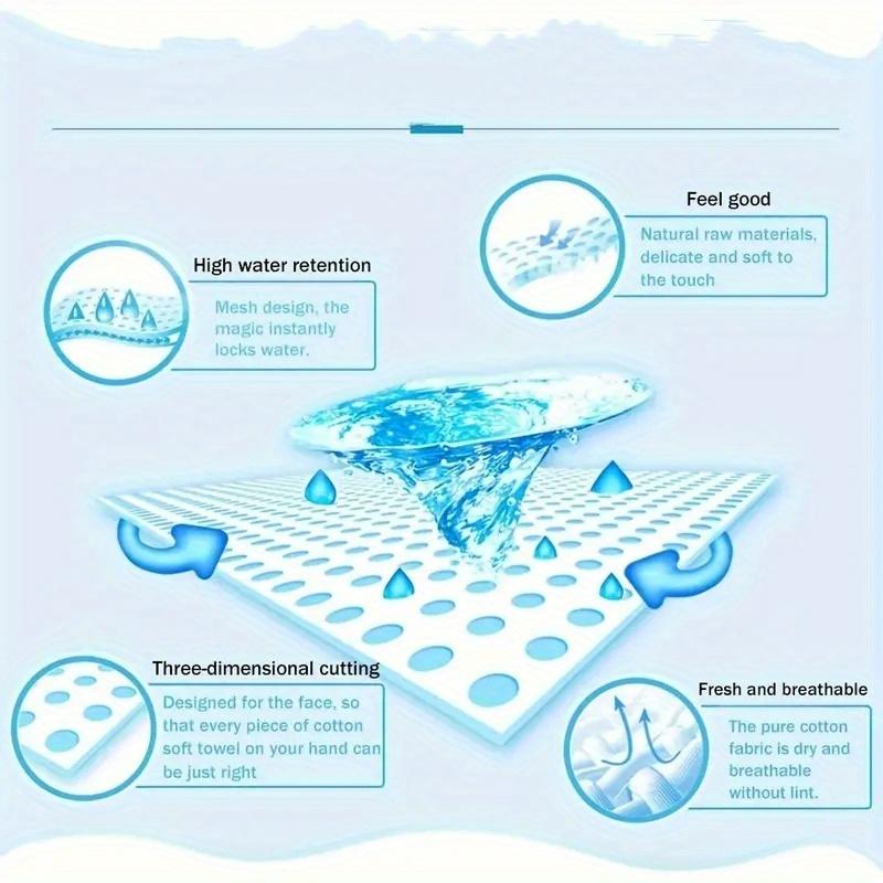 50pcs Disposable Compressed Towels  Portable Disposable Absorbent Towels  Suitable For Outdoor Travel And Camping