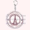 Retro France I Love Paris Eiffel Tower Keychains French Stamps Keyring for Accessories Bag Key Chain Jewelry Fans Friends Gifts