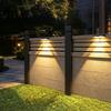 600mAh Battery Solar Light Wall Washer Lights, Outdoor Light, Waterproof Garden LED Lamp Dual-lens with Color Changing RGB, Landscape Wash
