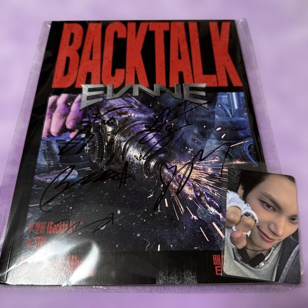 [USED] EVENTEEN  Backtalk  hello82 All Members Signed Album Hanbin Photocard