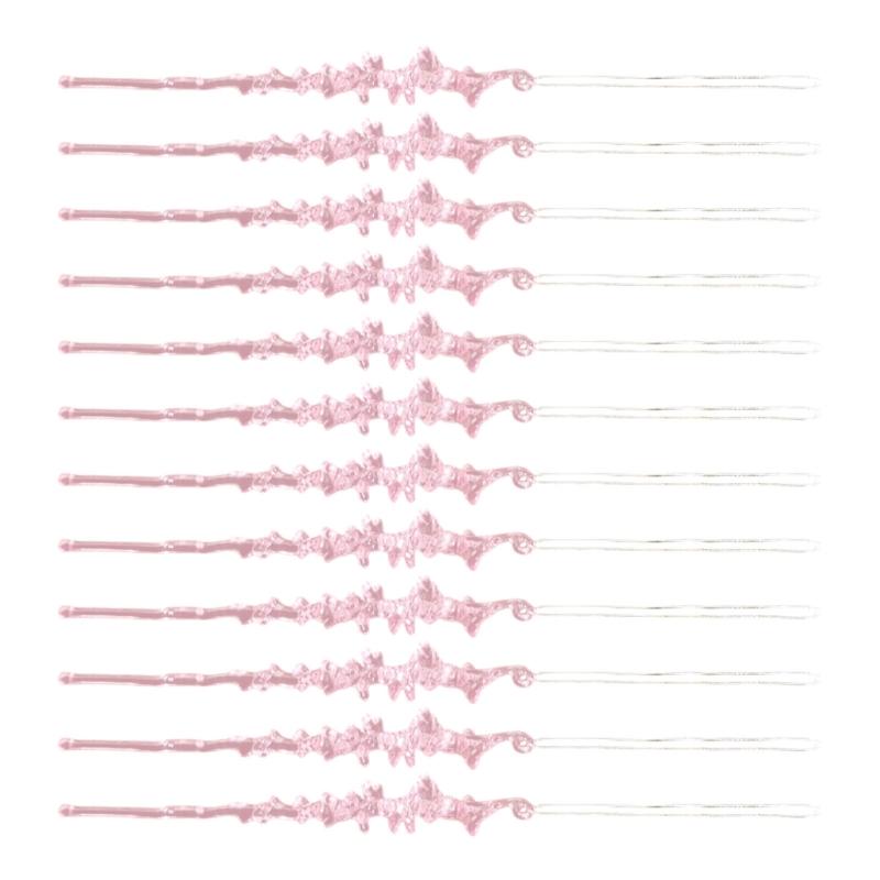 652F 12Pcs Clear Acrylic Icicle Pendant Shatterproof Christmas Tree Decoration Festival Hanging Ornament for Holiday Parties