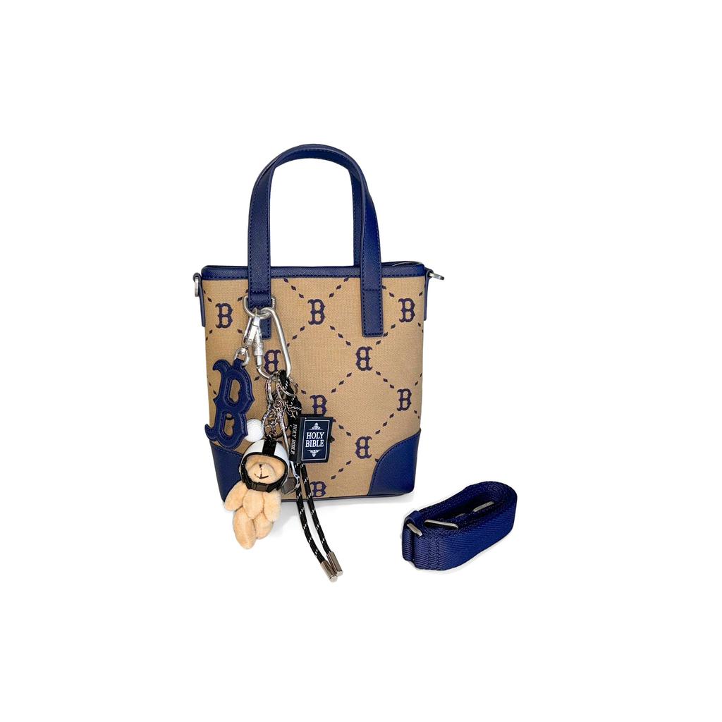 MLB Boston Red Sox Vintage Classic Commuter Crossbody Tote Bag Unisex Bags Khaki 3ACRS054N-43BGL