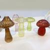 New Hydroponic Flower Bottle Transparent Glass Glass Vase Mushroom Aromatherapy Bottle Flower