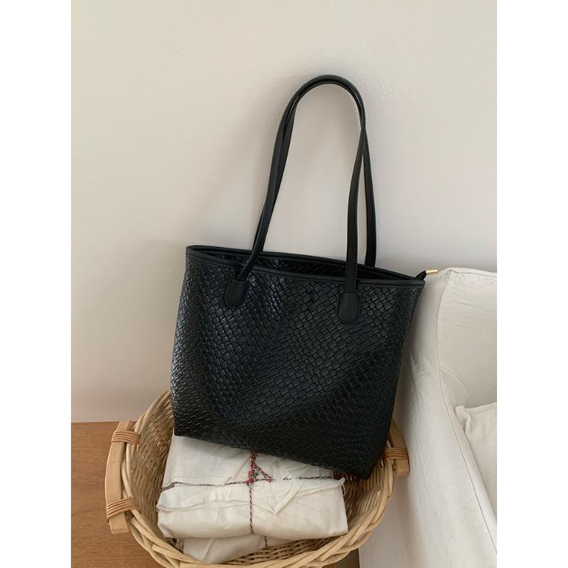 

Модная и Повседневная Сумка-тоут большой вместимости для поездок на работу Простая сумка-тоут чёрный