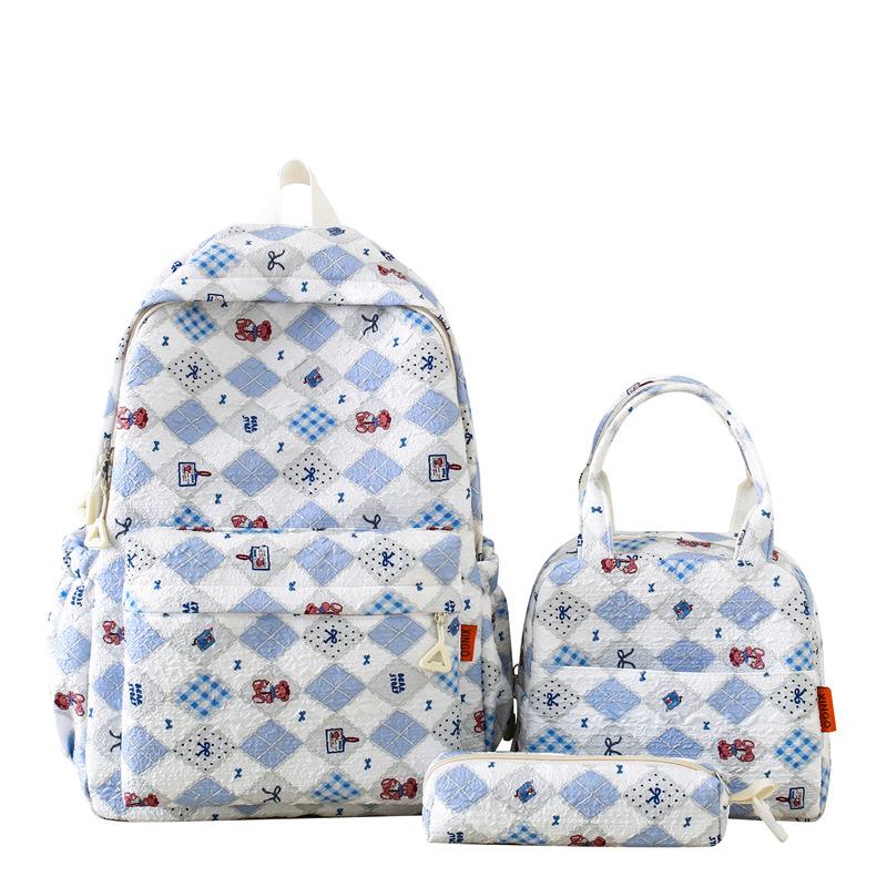 

Girls Lightweight Junior High School Students High School Students Backpack High Value School Bag Women Three Piece Set Korean Cute Travel Backpack