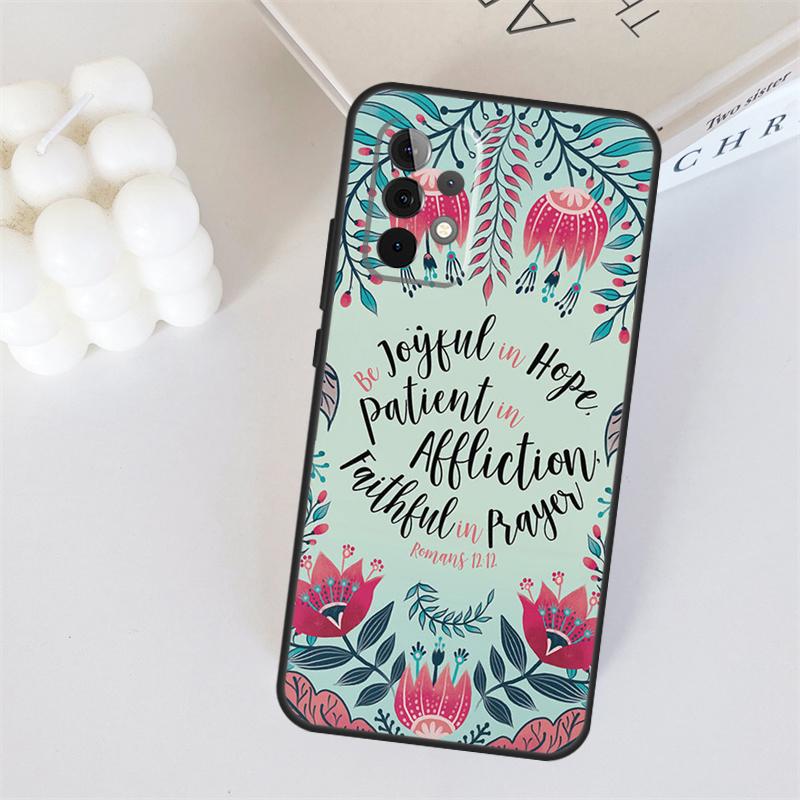 Bible Verses Design For Samsung Galaxy A22 A32 A52 A54 A14 A16 A26 A36 A56 A55 A35 A05 A06 A15 A53 A33 A13 Case