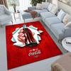 Christmas Gift Halloween Themed Cola Beverage Coca Cola Carpet Is Suitable for Living Room and Bedroom Doormats Office Balcony Decorative Carpet V27