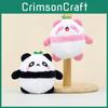 Adorable Plush Panda Keychain Soft Stuffed Animal For Bags And Keys