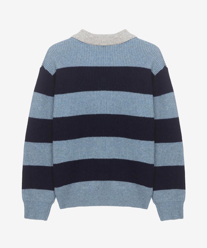 MINDBRIDGE Do Good_[Air Wool] Block Collar Semi-Overfit Knit - 2 Colors