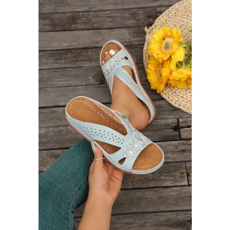 New Summer 2026 Collection Women's Sandals Women's Wedge Flower Beach Sandals and Slippers