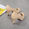 2024 Spring/Summer Women's Mid-Heel Round Toe Patent Leather Formal Shoes