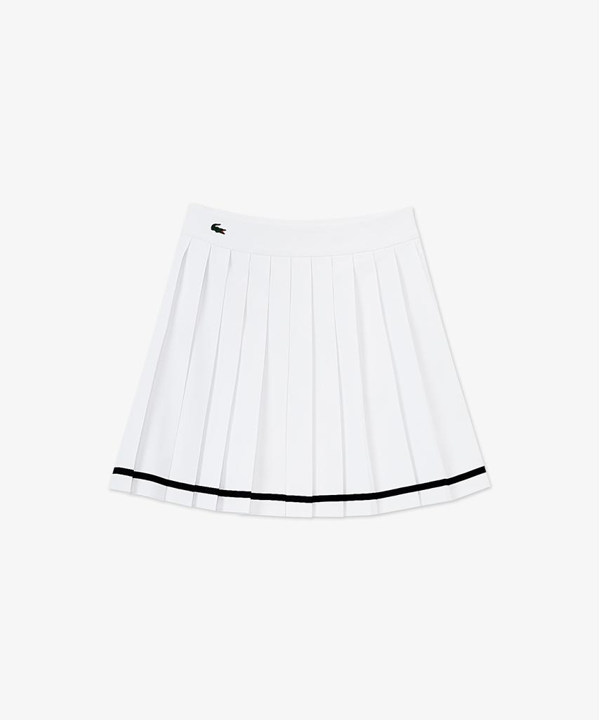 Lacoste Women'S Tennis Tape Tipping Skirt Jf231E-56Gr 001