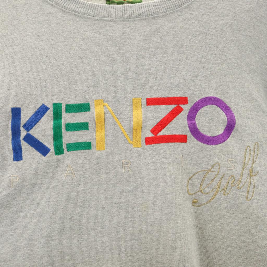 KENZO GOLF 90s Made in Japan Old Long sleeve trainer 4 Gray sweat Men's Used