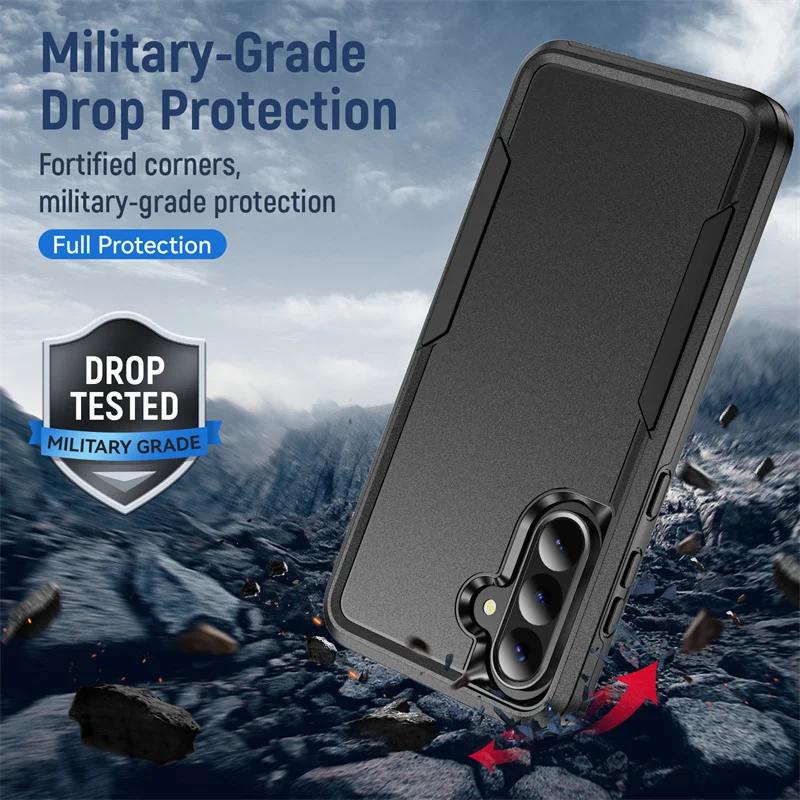 Military Grade Shockproof Case For Samsung Galaxy A06 A16 A26 A36 A56 5G Heavy Duty Armor Protect Cover Full Body Rugged Bumper