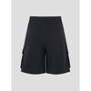 Binpolmen Synthetic Fiber Bermuda Cargo Half Pants Black
