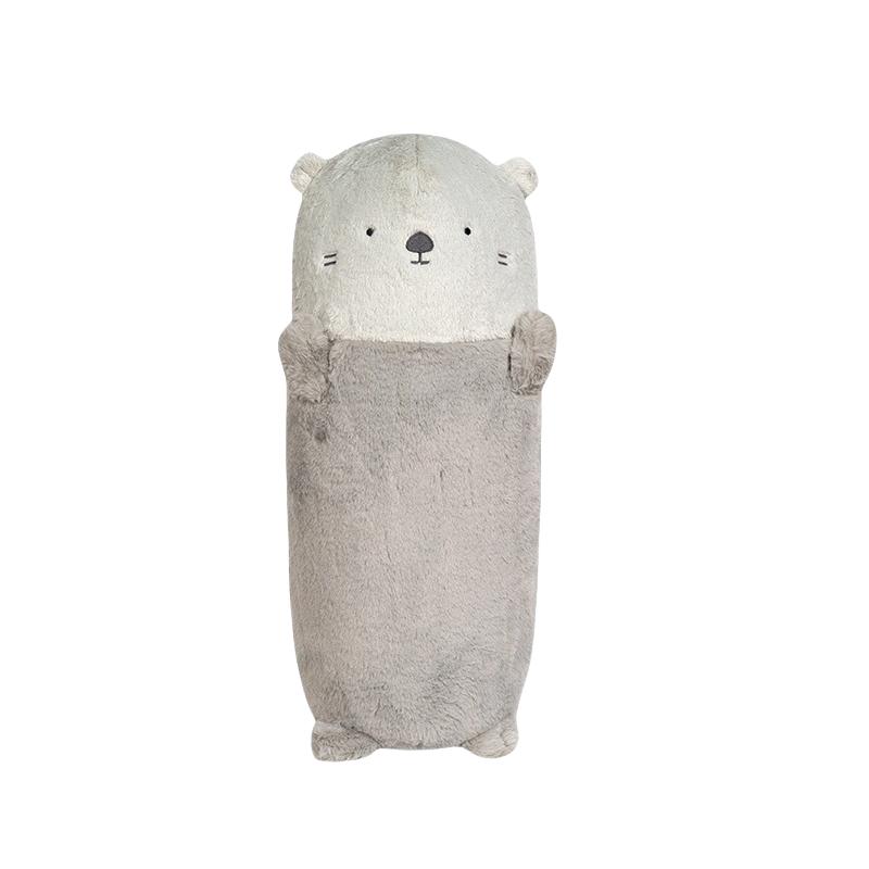 50cm Gemütlich Warm Cartoon Fischotter Plüschtier Baumwolle Gefüllt Langes Wurfkissen Weiches Büro Nickerkissen Schöne Zimmerdekoration 50cm
