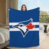 Toronto Blue Jays Baseball Blanket Blanket for Couch Sofa Travel Home Hiking Picni Bed Beding Flannel Blanket birthday gift