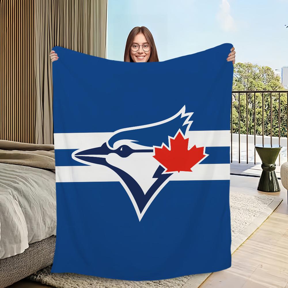 Toronto Blue Jays Baseball Blanket Blanket for Couch Sofa Travel Home Hiking Picni Bed Beding Flannel Blanket birthday gift