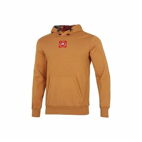 

adidas Embroidered Pattern Pullover Sports Sweatshirt for Men, Light Brown XL светло-коричневого