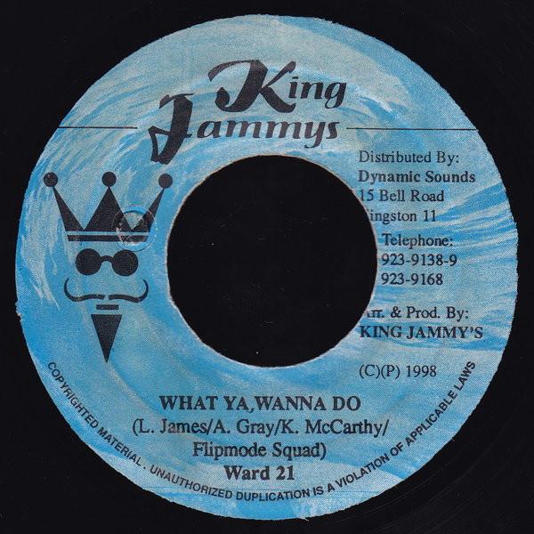 

7inch Record WARD 21 What Ya Wanna Do NONE King Jammys 1998 Jamaica Reggae Ska Dub Used