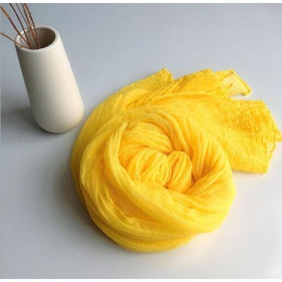 100% Linen Big Size Solid Color Super Large Size Shawl Plant Dyed Pashmina Long Linen Summer Scarves