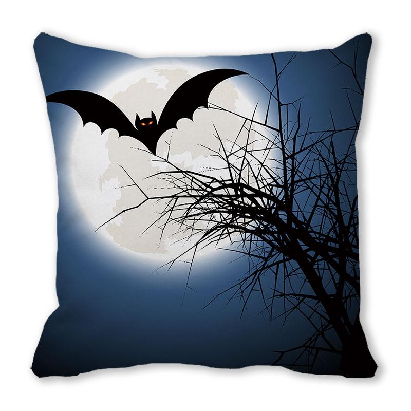 Home Decor Happy Halloween Pillowcase Pumpkin Devil Decor Pillowcase Halloween Print Pillowcase 45x45cm funda de almohada