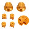 Gamepad Metal Buttons Aluminum Alloy DIY Replacement Game Controller Button Parts for Switch Pro Game Controller Gold